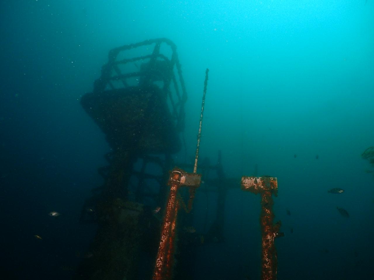 동해에 투하된 강원도 강릉 대형 난파선 엠버 33