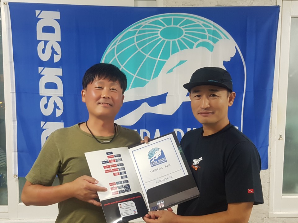 *레스큐 다이버 자격취득