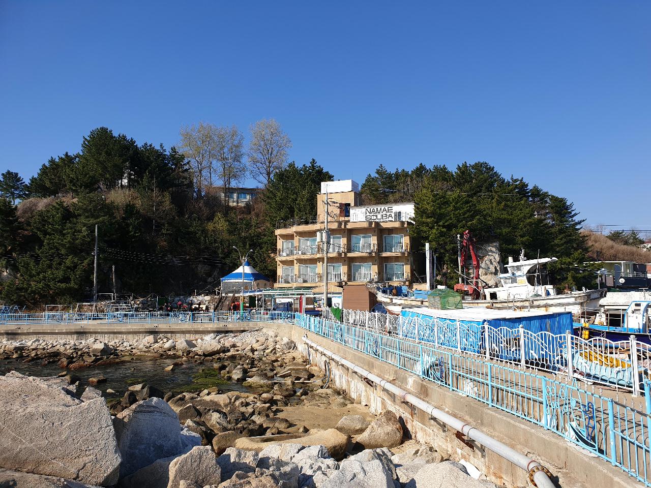 양양 남애 스쿠버의 아침