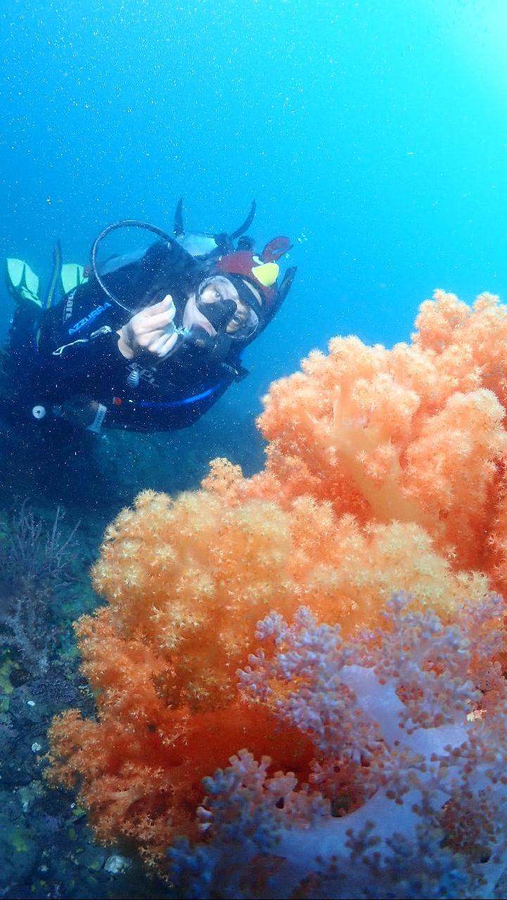 Fun diving with the guest from Malaysia