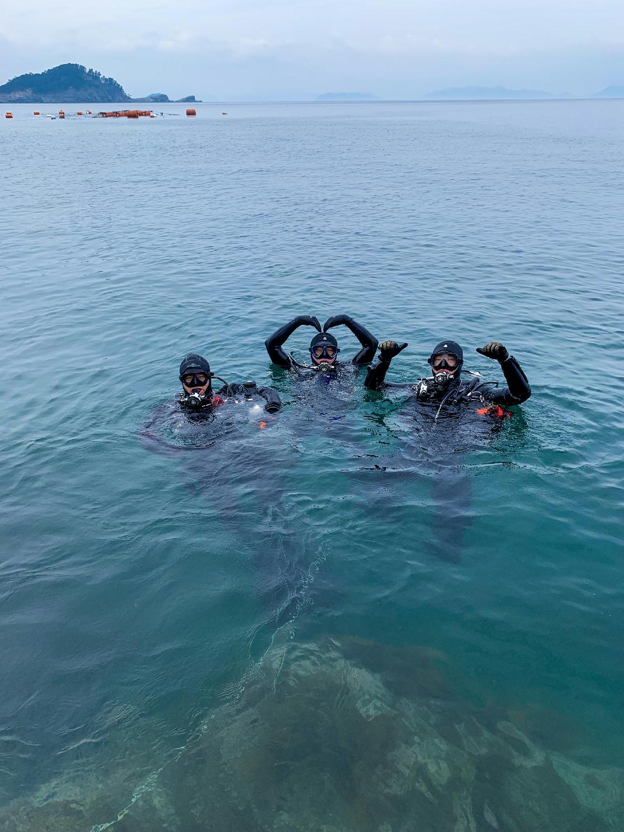 바다 세번째 다이빙