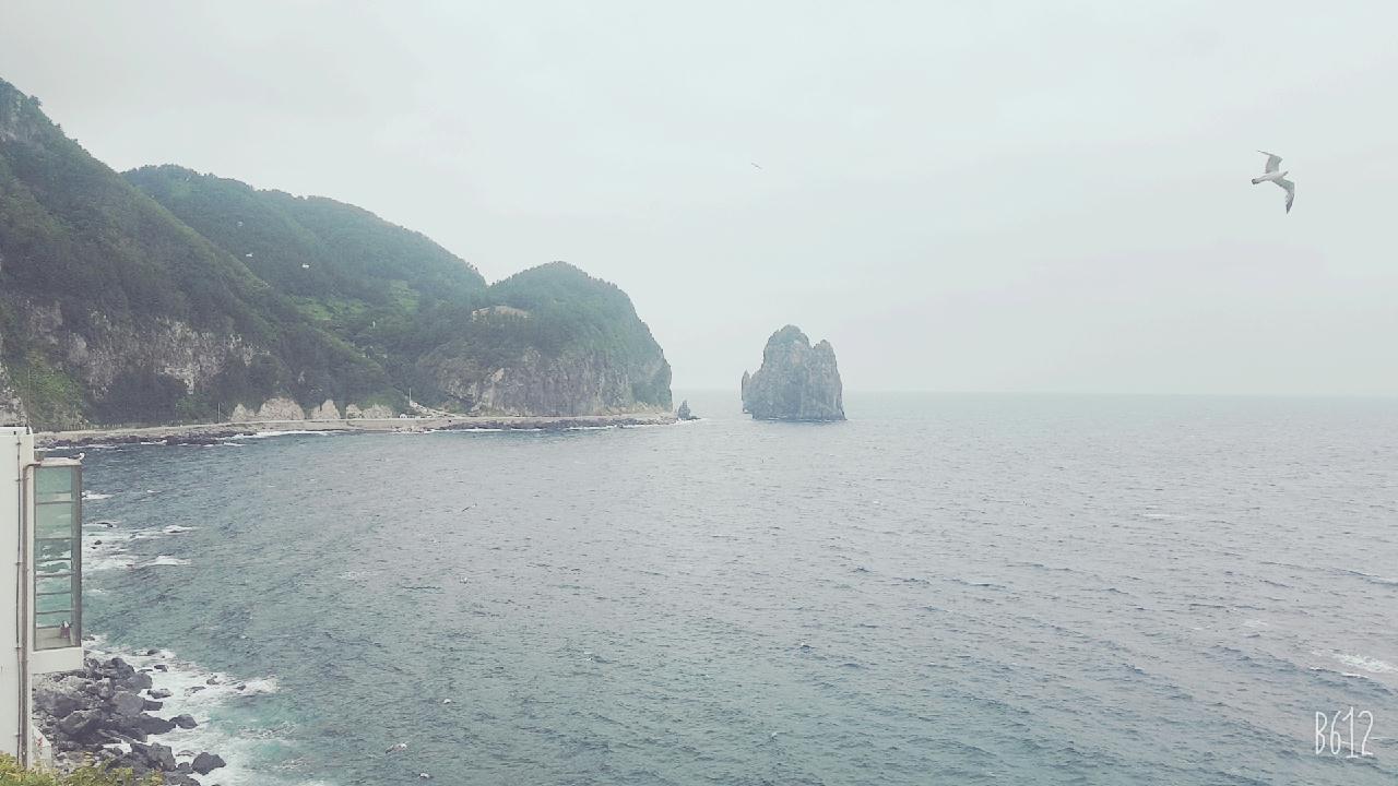 울릉도 북면 - 추산몽동해변 방파제