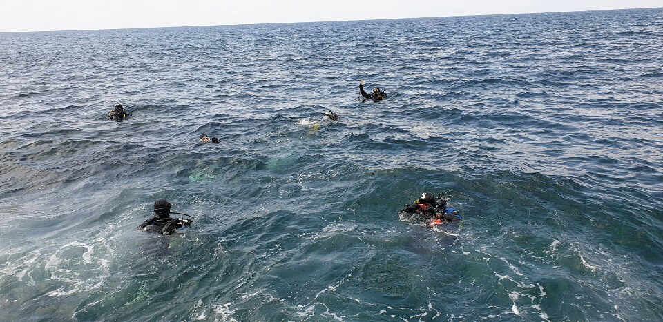 울릉도 북면 - 추산몽동해변 방파제