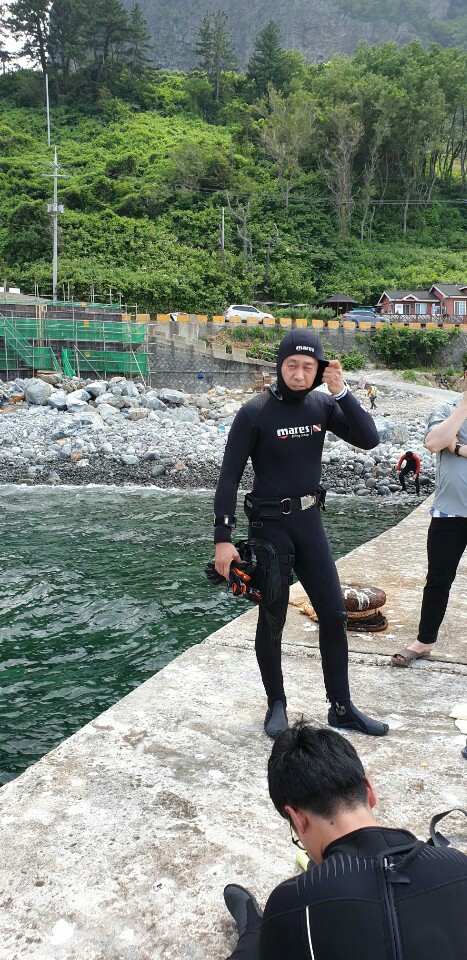 울릉도 북면 - 추산몽동해변 방파제