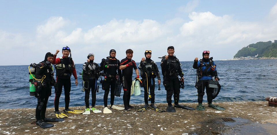 울릉도 북면 - 추산몽동해변 방파제