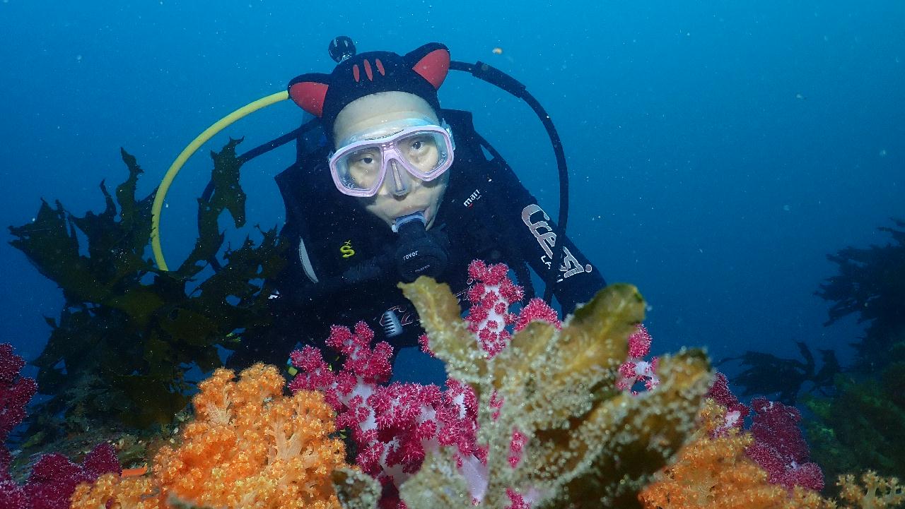 Diving with our guests from China