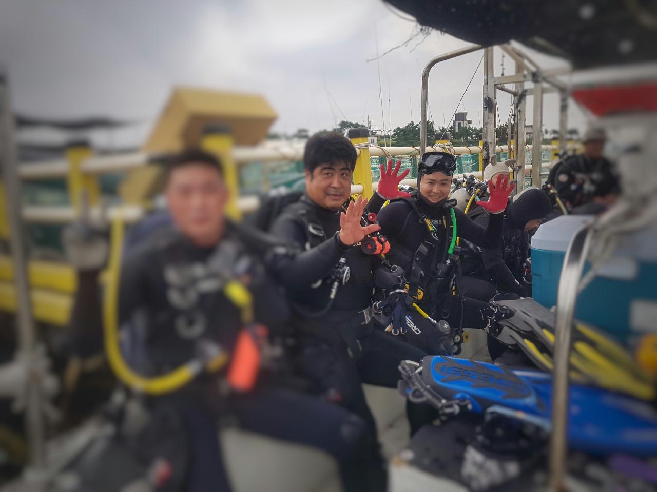 오픈워터 바다실습 보트2회