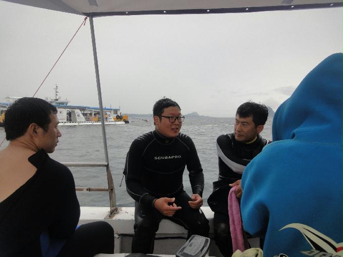 오픈워터 교육 - 제주도 서귀포 스쿠바라이프 - 문섬 새끼섬