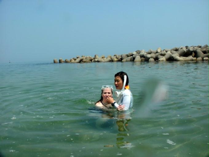 체험다이빙 - 강원도 강릉 경포다이브리조트 - 비치