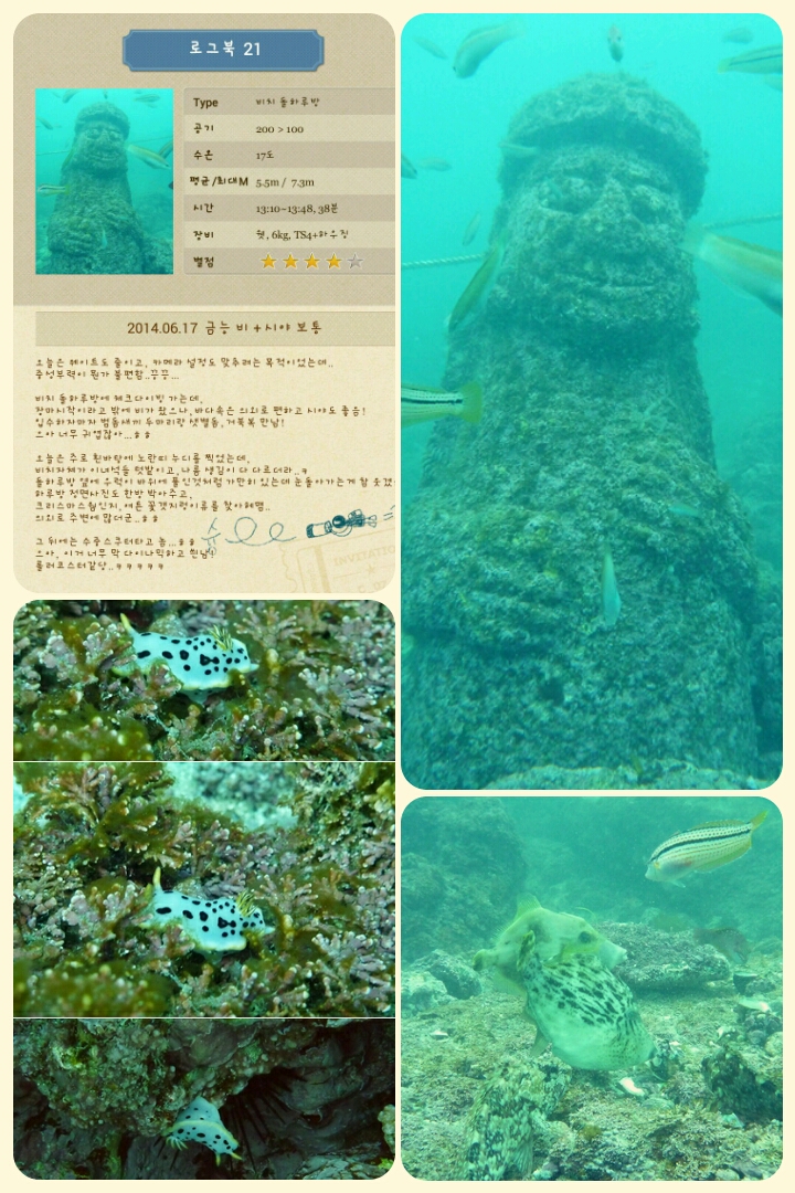 제주도 금능마린 수중산책 - 돌하루방