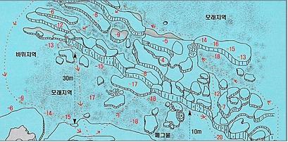 섶섬 보트다이빙, 4물 - 제주도 서귀포 - 섶섬
