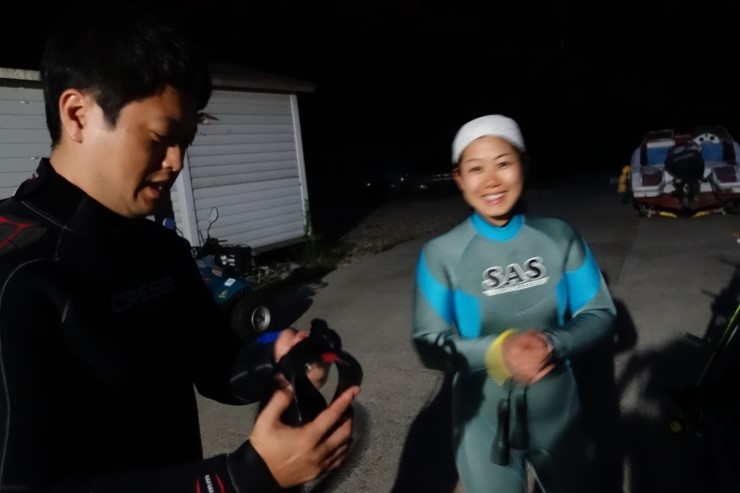 야간다이빙 - 경남 남해 하야루비 - 비치