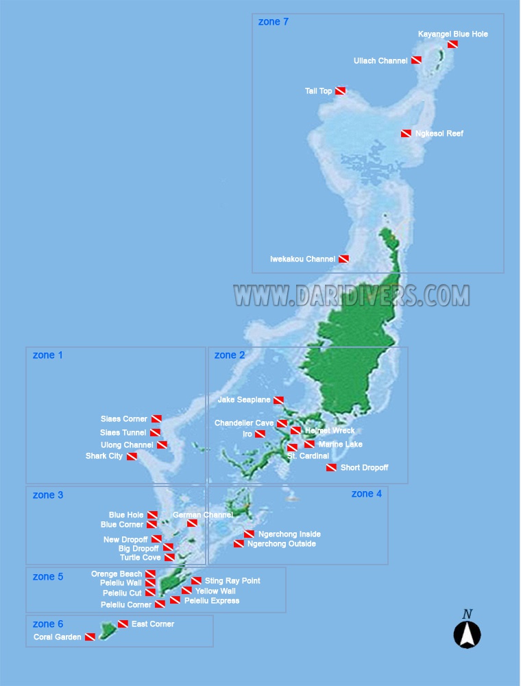 체크 다이빙 포인트 - Palau - Siass Turnel