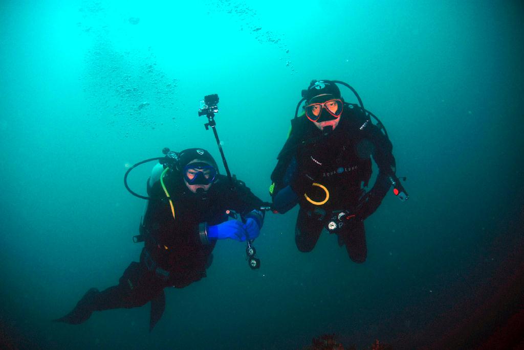 겨울바다 첫 다이빙 - 강원도 고성 천학정 리조트 - 문어짬