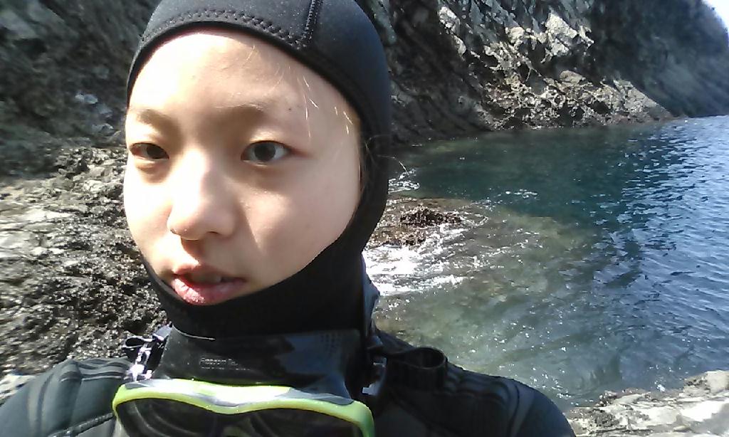 시야가안나옴.달고기,새우,산호가있긴함 - 제주 - 범섬 새끼섬