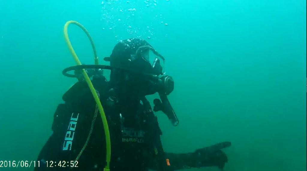 강습장면 촬영 - 남해 미조매섬 - 등대방향