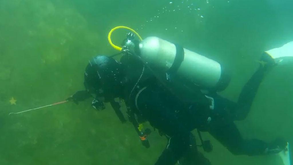 강습장면 촬영 - 남해 미조매섬 - 등대방향