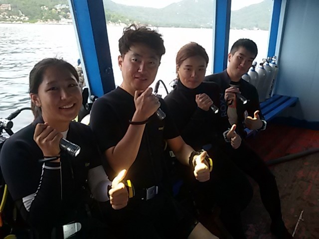 Advanced Open Water Night Diving Assist - 태국 꼬따오 - White Rock(Night)