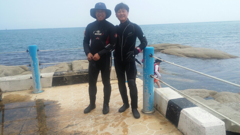 청간정 다이브 - 청간정 - 자연암반