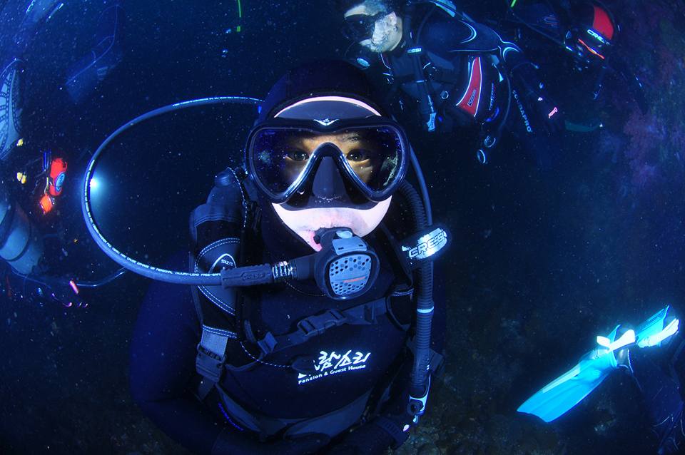 바람소리 스쿠버 다이빙 제주도 당일치기 (1) - 바람소리 스쿠버 다이빙 제주도 당일치기 (1) - 문섬새끼섬