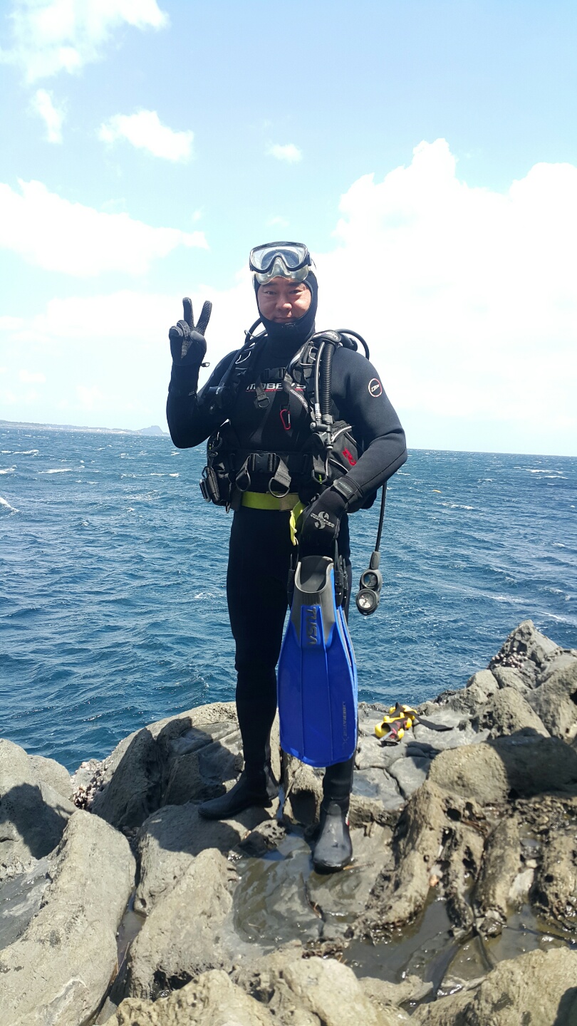 오픈워터 과정 해양실습 - 제주 범섬 - 해송
