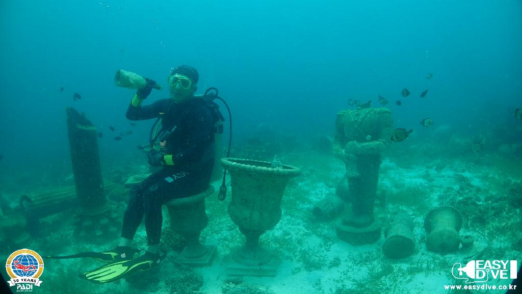 어드밴스드 과정 마지막 다이빙 - 세부 막탄 - 모밴픽 리조트 앞바다