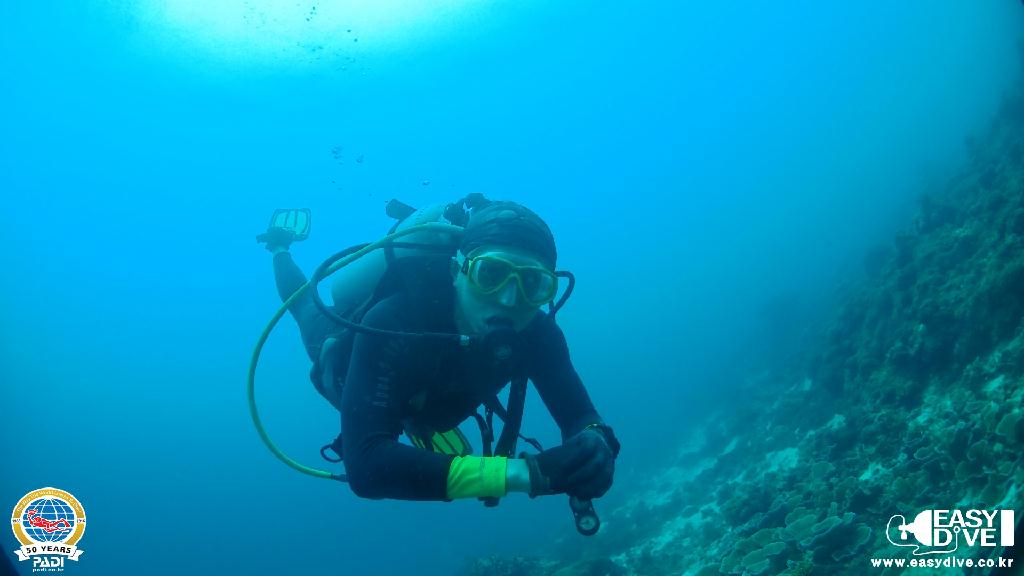 어드밴스드 과정 마지막 다이빙 - 세부 막탄 - 모밴픽 리조트 앞바다