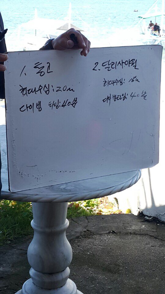 펀다이빙 - 세부 모알보알 - 통고 월다이빙