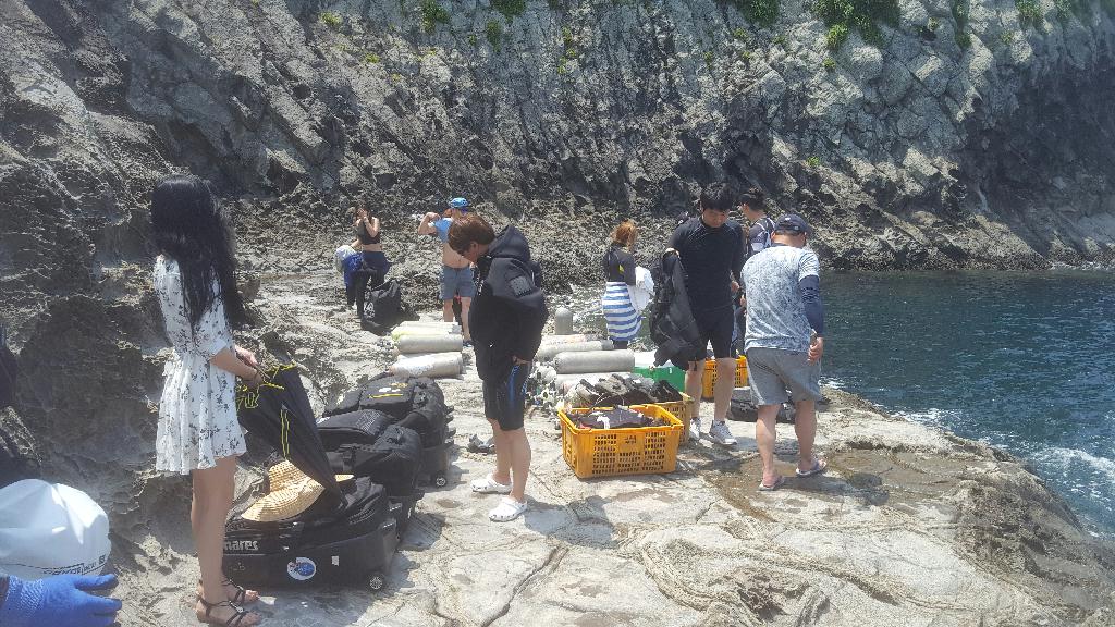 제주도 범섬 다이빙 - 제주도 - 범섬 새끼섬 서쪽