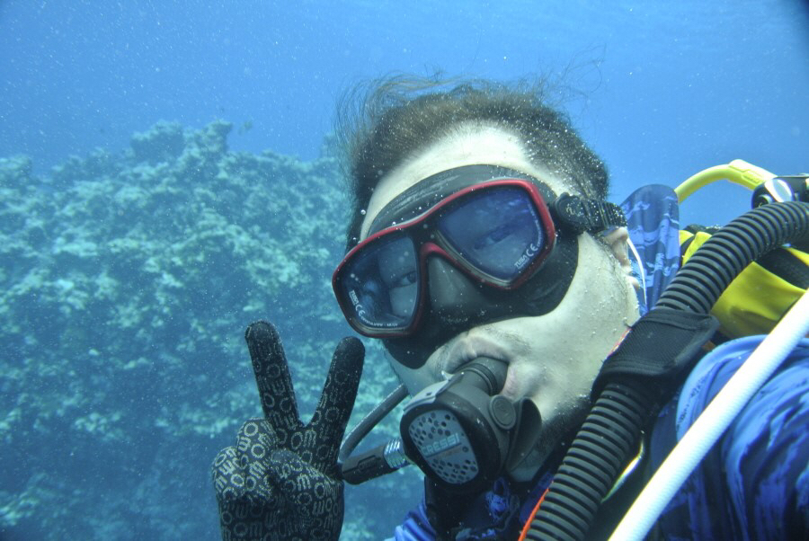 로타에서의 마지막다이빙 - 로타 블루팜리조트 - 얕음바다