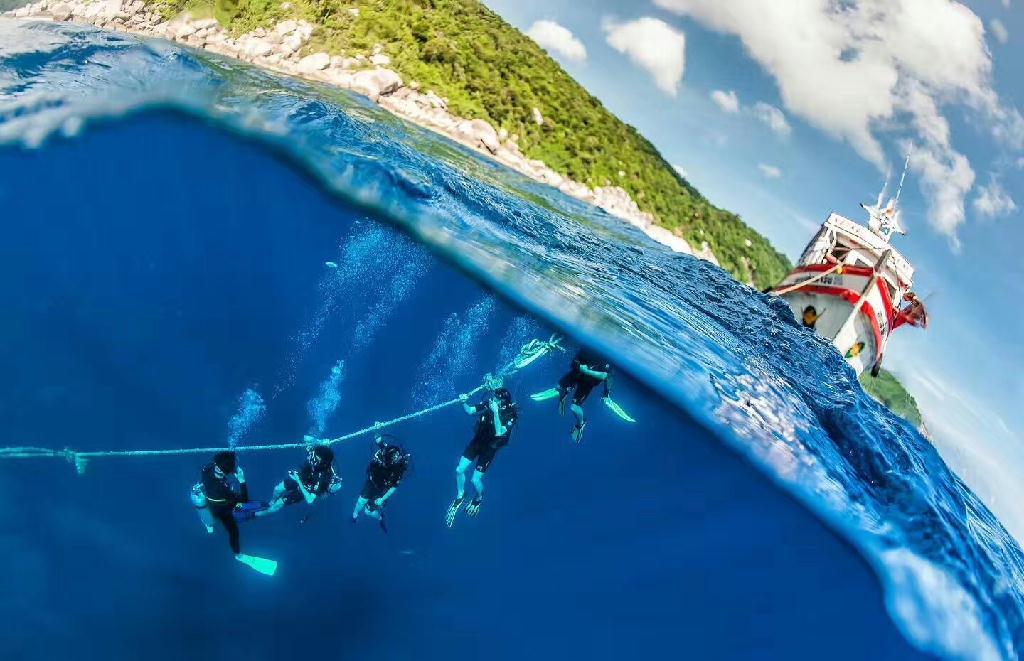 aow第五潜 - 泰国涛岛 - budder rock,ko tao