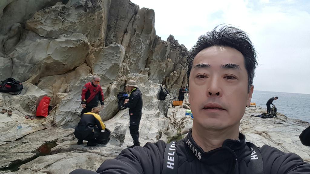 바다로 밴드 죠인 (송민호 강사 김병권 성지안 외1명(신규강사취득한분) - 제주 문섬 - 새끼섬 남벽코스