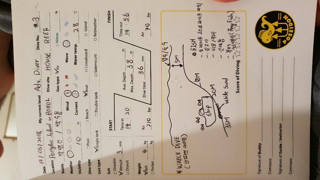 WRECK DIVE(난파선다이빙) - Panglao Island in BOHOL - HOUSE REEF