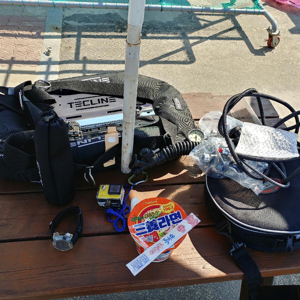 자가 장비로 첫 다이빙 - 고성 OK다이브리조트 - 오아시스