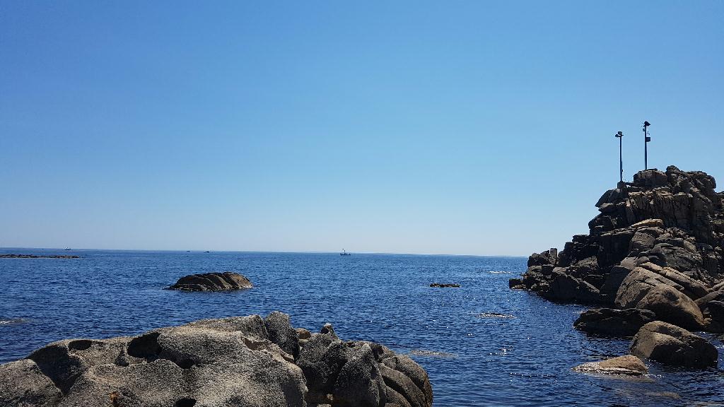 오픈워터 교육 첫 다이빙 - 강원도 고성 문암리조트 앞 비치 - 문암리조트 앞 비치포인트