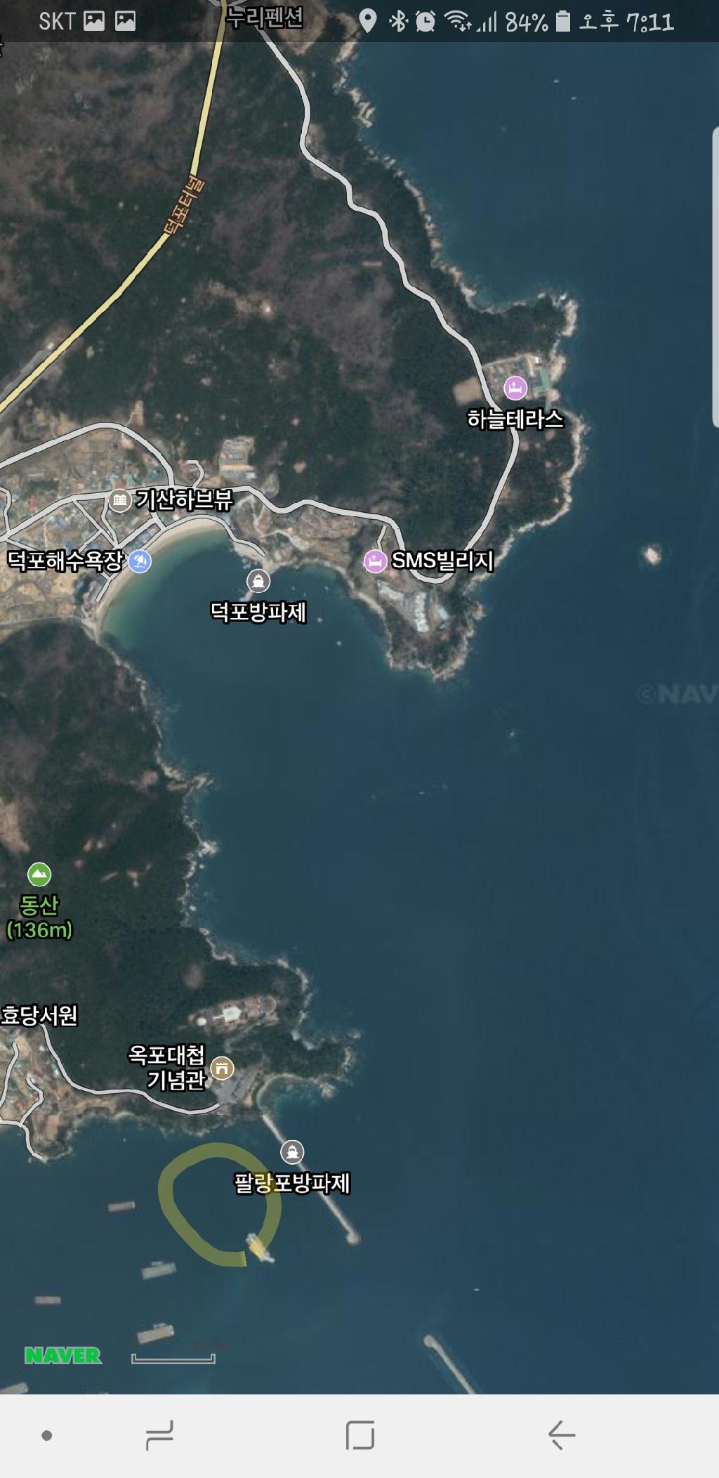 거제 - 팔랑포방파제 근처