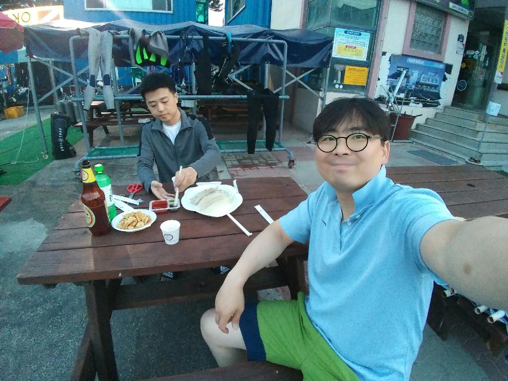 친구 체험 다이빙하러 왔음 - 고성 OK다이브리조트 - 10m 인공수초