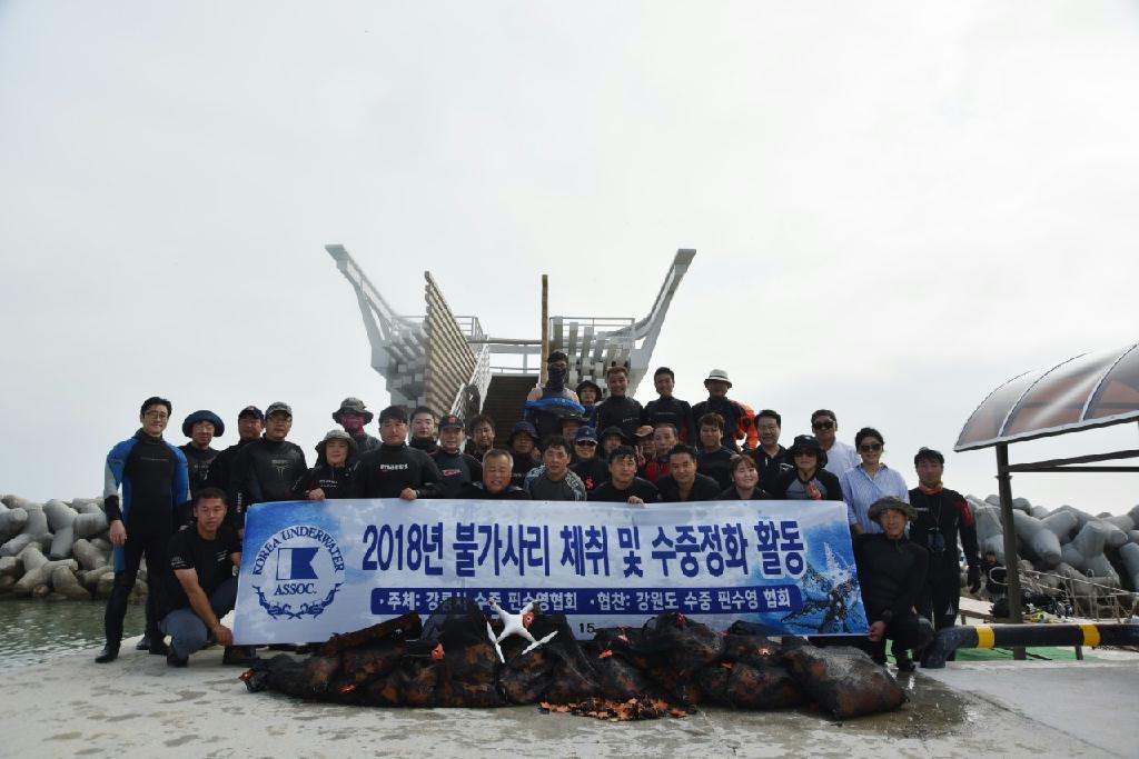 강릉경포다이브리조트 수중정화봉사