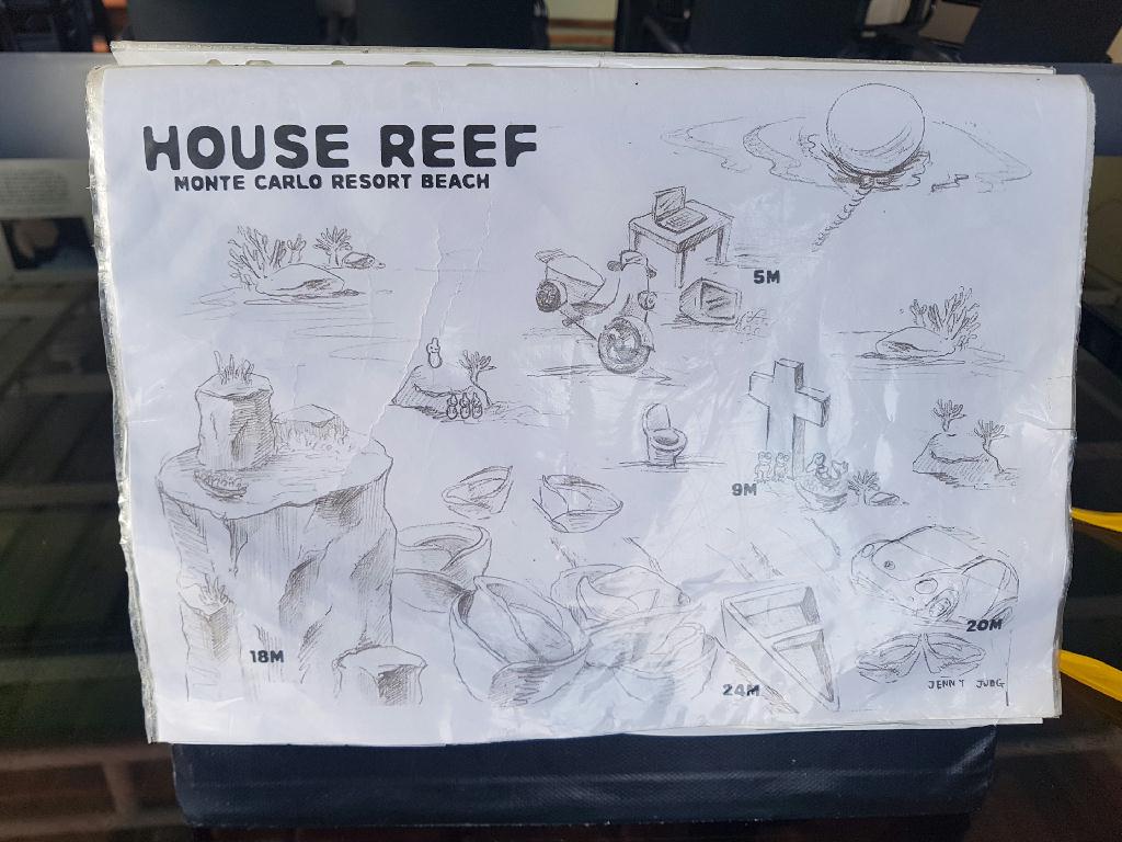 옆 사람 치지잃고 똑바로 가기 - 아닐린오 필리핀  - House Reef