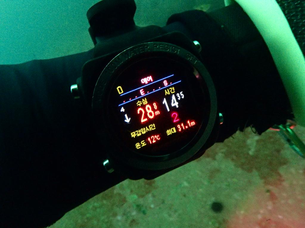 딥다이빙 두번 했더니 무감압시간이 너무 짧다